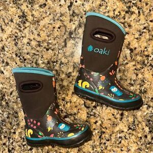 OAKI Kids TODDLER Size 6 Neoprene Snow Boots Like Muck Boots